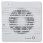 Осьовий вентилятор з регульованим таймером і гігростатом Solar&Palau Decor 200 CH