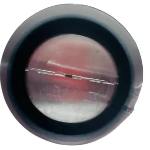 Клапан зворотний круглий оцинкований вентиляційний з ущільнювачем 100 мм PVA