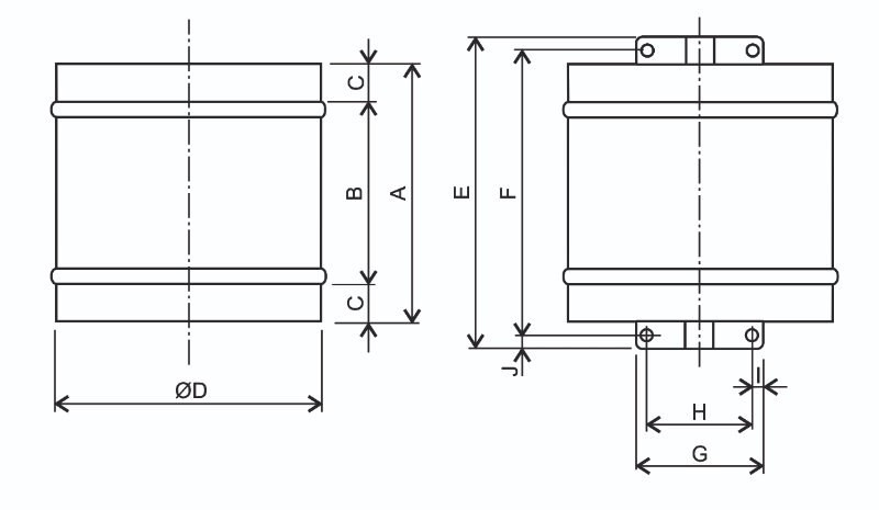 Габаритні розміри Soler&Palau TRB/4-200, мм. Джерело: EasyVent, Soler&Palau.